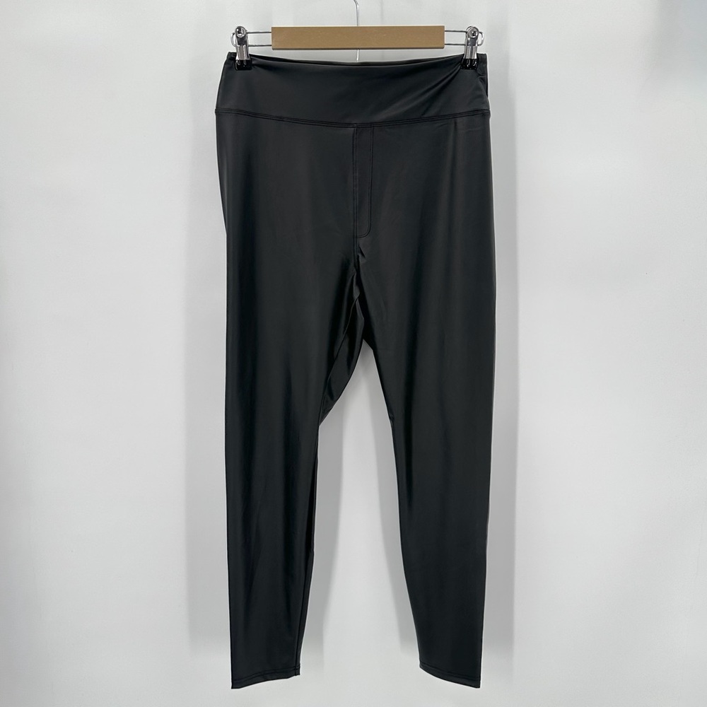 OFFLINE by Aerie Leggings Women XL Black Real Luxe Faux Leather High Waisted NWT